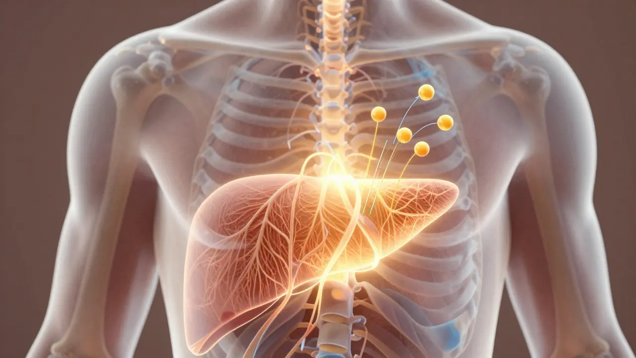 Průřez těla ukazující, jak vitamín C podporuje tvorbu kolagenu v kůži a kloubech.