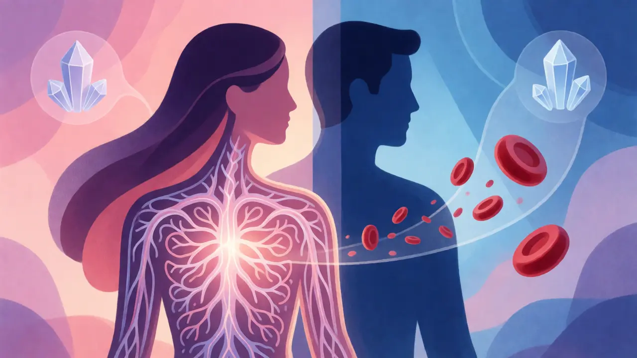 Ilustrace rozdílných nutričních potřeb žen a mužů